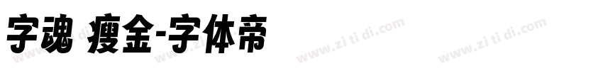 字魂 瘦金字体转换